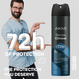 ABOVE DERMACLIN MEN DERMA CLINICAL ANTIPERSPIRANT DEODORANT 72H SPRAY