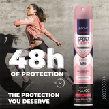 ABOVE SPORT ENERGY WOMEN ANTIPERSPIRANT DEODORANT 48H SPRAY MAXX 250ML