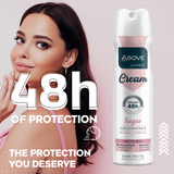 ABOVE CREAM WOMEN SUGAR ANTIPERSPIRANT DEODORANT 48H SPRAY