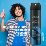 ABOVE DERMACLIN MEN DERMA CLINICAL ANTIPERSPIRANT DEODORANT 72H SPRAY