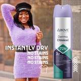 ABOVE DERMACLIN WOMEN DERMA CLINICAL ANTIPERSPIRANT DEODORANT 72H SPRAY