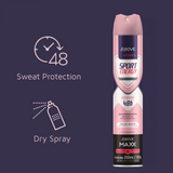 ABOVE SPORT ENERGY WOMEN ANTIPERSPIRANT DEODORANT 48H SPRAY MAXX 250ML