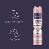 ABOVE SPORT ENERGY WOMEN ANTIPERSPIRANT DEODORANT 48H SPRAY