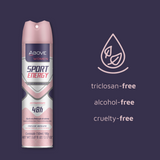 ABOVE SPORT ENERGY WOMEN ANTIPERSPIRANT DEODORANT 48H SPRAY