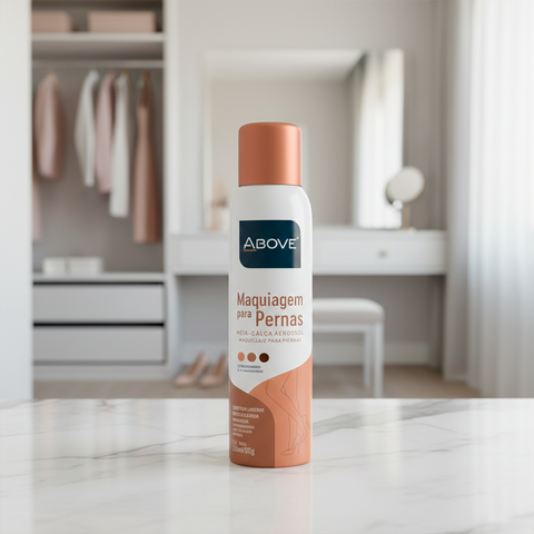 Maquillaje para Piernas Above Meia-Calça Aerosol Cobertura Uniforme 150ml