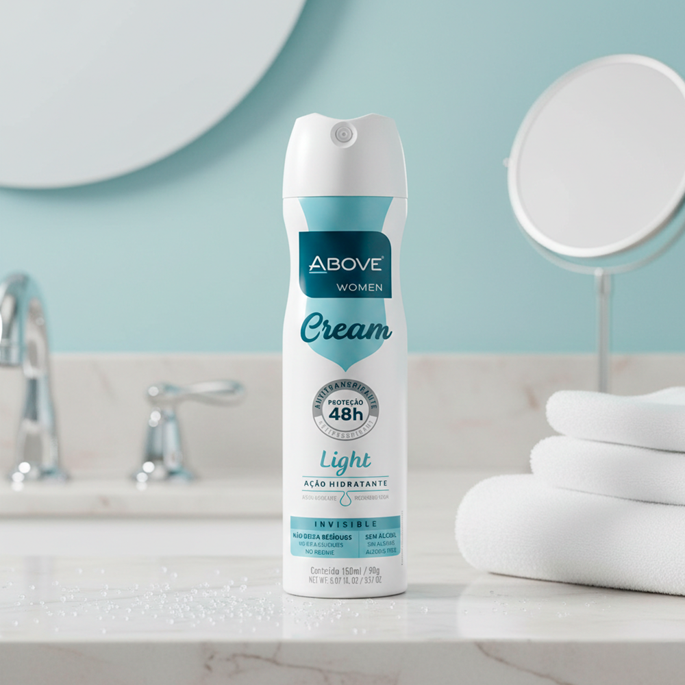 Antitranspirante Spray Above Mujer Cream Light Acción Hidratante 48h 150ml