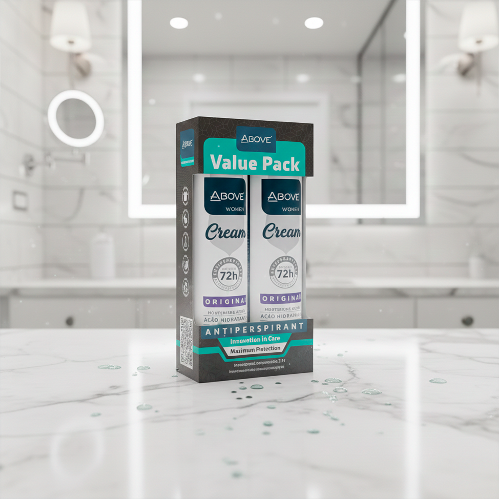 Value Pack Antiperspirant Above Women Cream Original 72h Maximum Protection