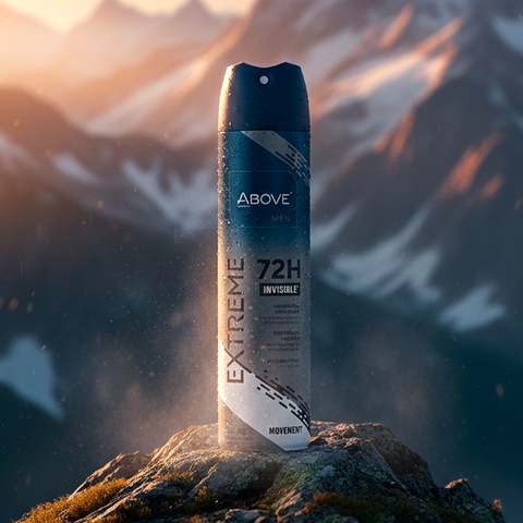 Antitranspirante Spray Above Hombre Extreme Movement Protección Seca y Duradera 72h 150ml