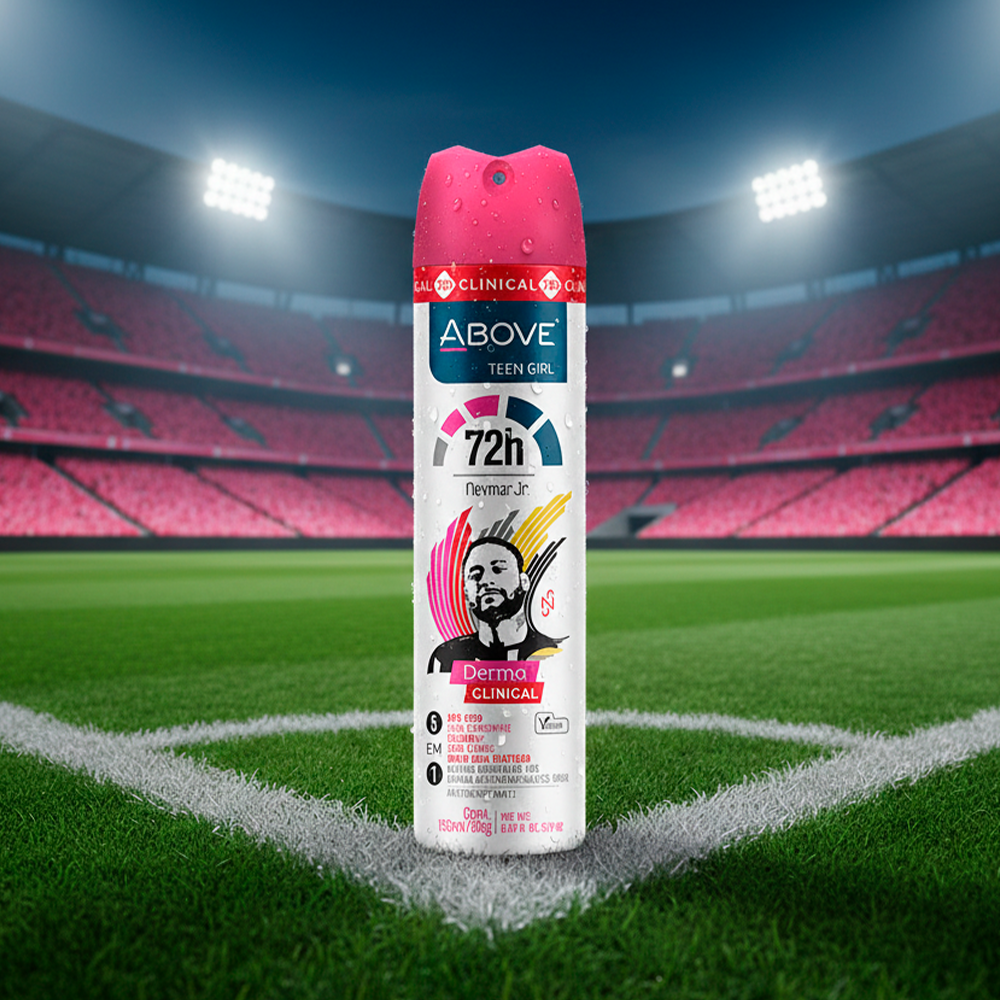 Antitranspirante Spray Above Neymar JR. Teen Girl Dermaclinical 72h 150ml