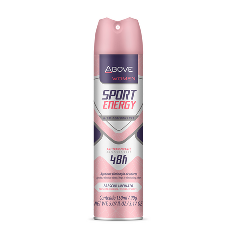 ABOVE SPORT ENERGY WOMEN ANTIPERSPIRANT DEODORANT 48H SPRAY