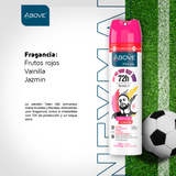 ABOVE NEYMAR JR TEEN GIRL DERMA CLINICAL ANTIPERSPIRANT DEODORANT 72H SPRAY