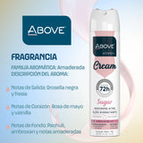 Antitranspirante Spray Above Women Cream Sugar Acción Hidratante 72h 150ml