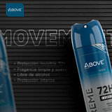 ABOVE EXTREME MEN MOVEMENT ANTIPERSPIRANT DEODORANT 72 H SPRAY