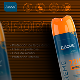 ABOVE EXTREME MEN SPORT ANTIPERSPIRANT DEODORANT 72 H SPRAY