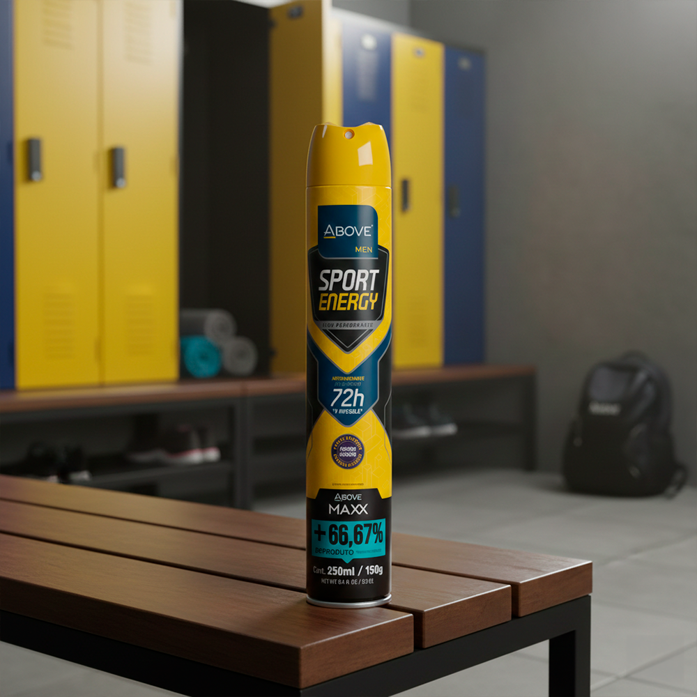 Antitranspirante Spray Above Maxx Men Sport Energy Invisible 72h 250ml
