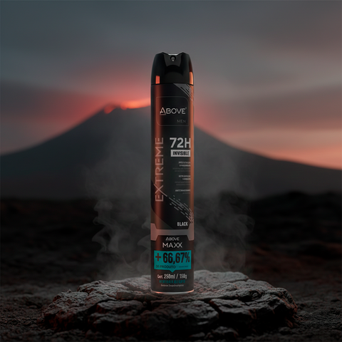 Antitranspirante Spray Above Maxx Men Extreme Invisible Black Protección Seca 72h 250ml