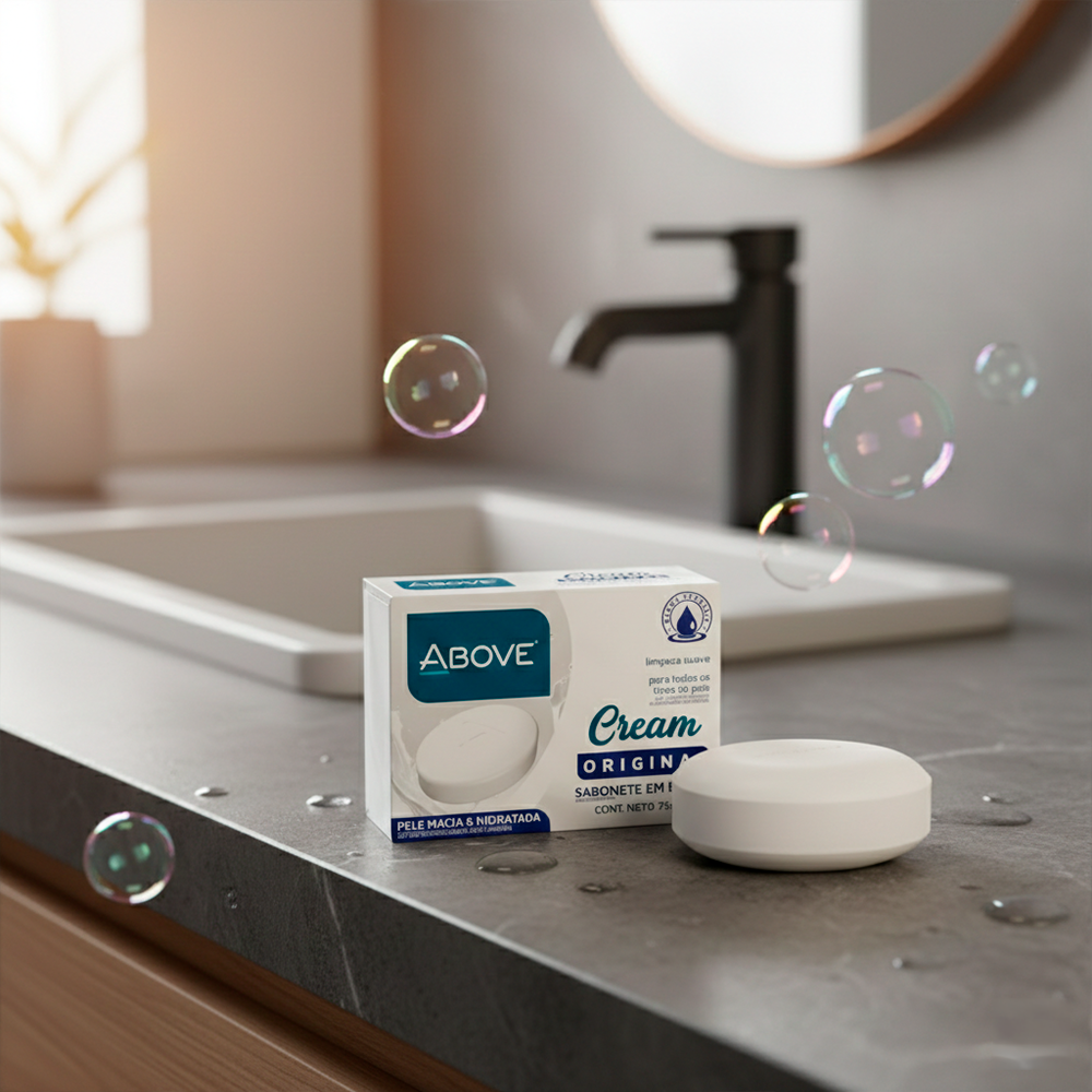 Jabón en Barra Above Women Cream Original Limpieza Suave 75g