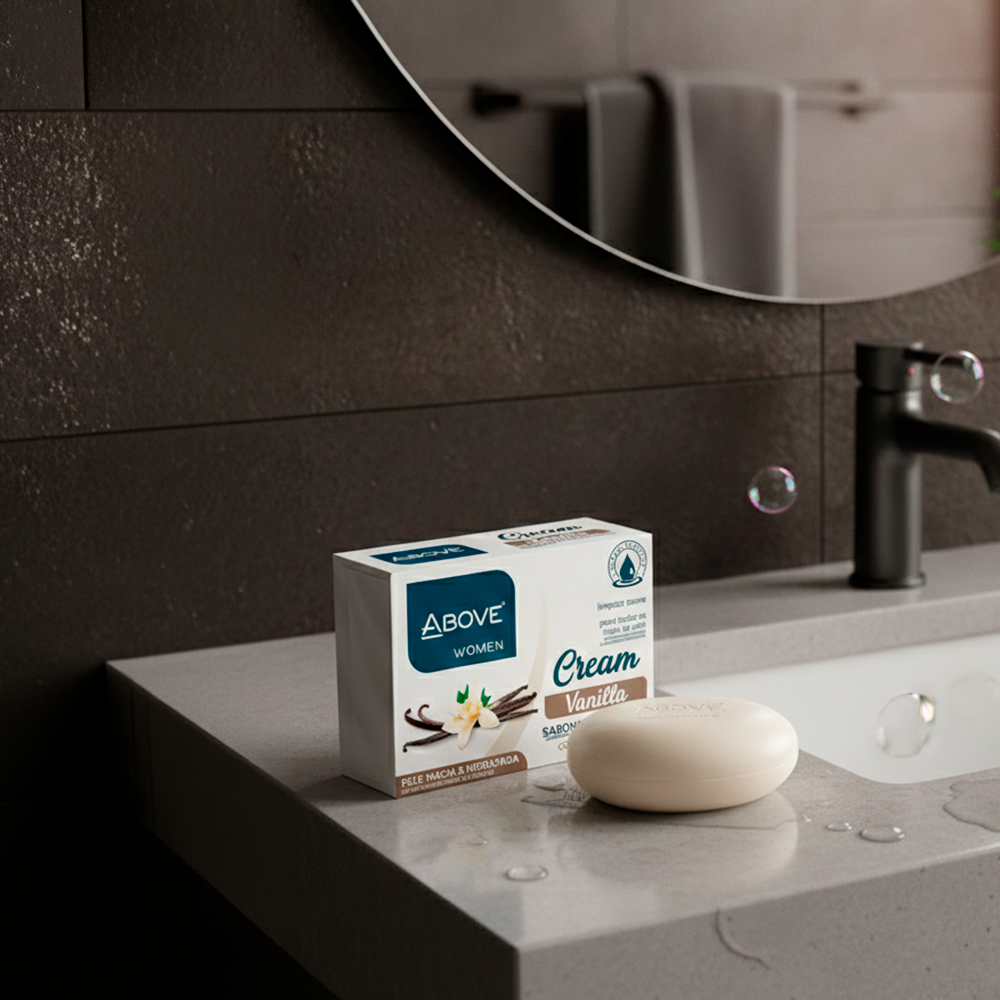 Jabón en Barra Above Women Cream Vanilla Limpieza Suave 75g
