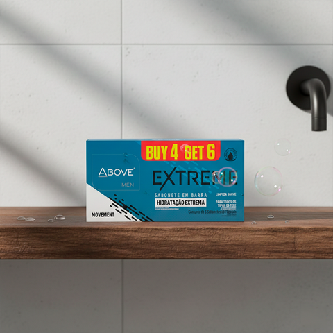 Jabón en Barra Above Men Extreme Movement Hidratación Extrema Pack x6 75g