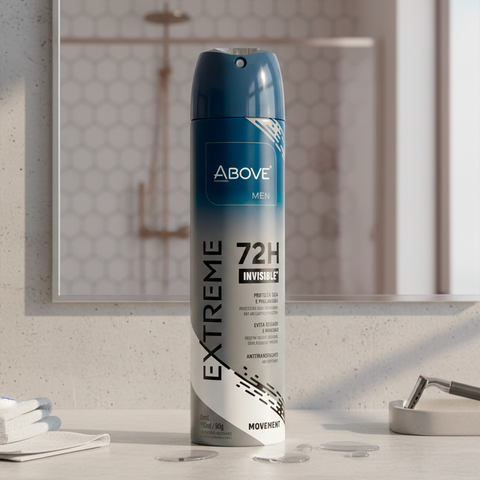 Antitranspirante Spray Above Hombre Extreme Movement Protección Seca y Duradera 72h 150ml